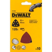 DEWALT Detail Sanding Sheets - Hook & Loop (10) 93 x 93mm 120g &pound;5.39